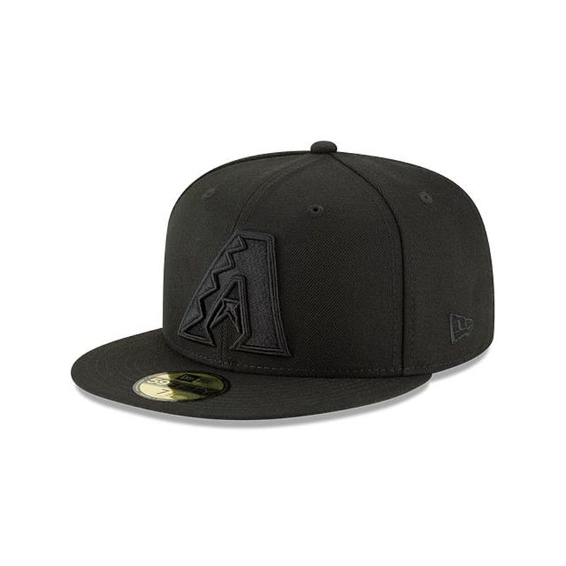 MLB Arizona Diamondbacks Blackout Basic 59Fifty Fitted (LLX4209) - Black New Era Caps